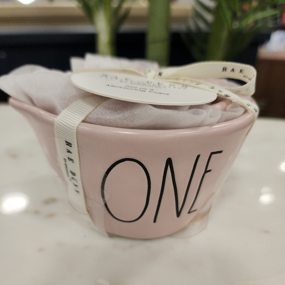 NEW Rae Dunn Pink Measuring Cups 2024
